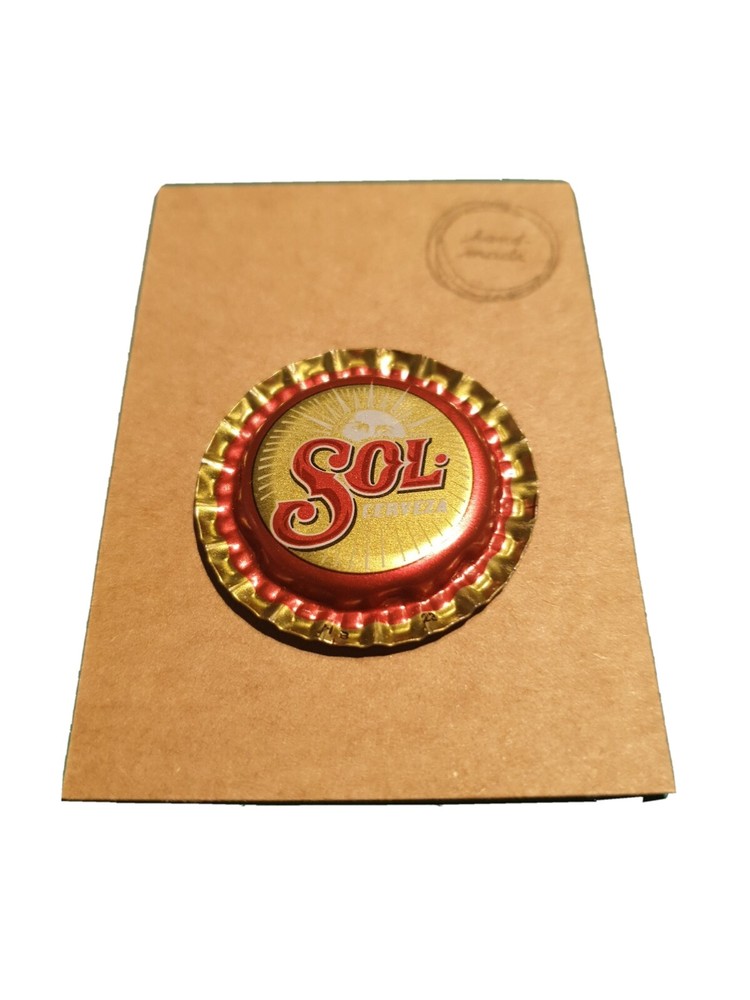 BOTTLE CAP FRIDGE MAGNET SOL