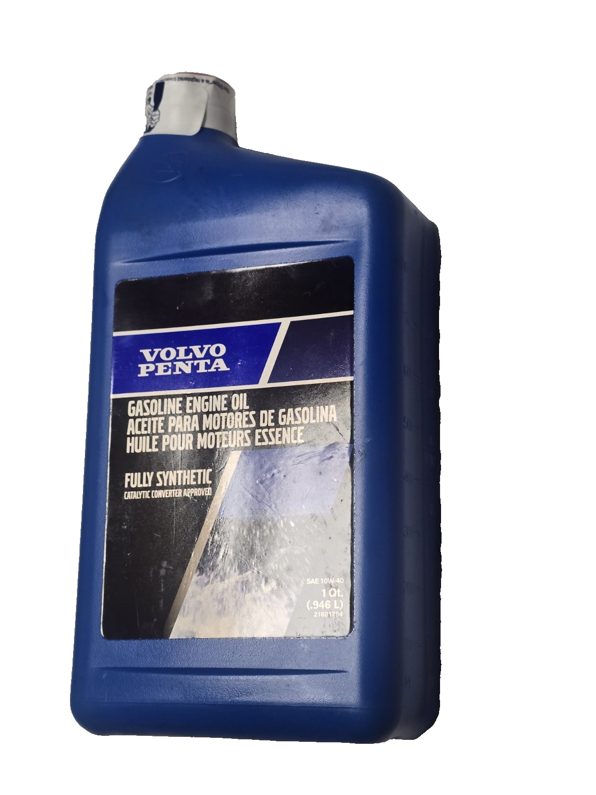 VOLVO PENTA FULL SYNTHETIC ENGINE OIL QUART BOTTLE 21681794