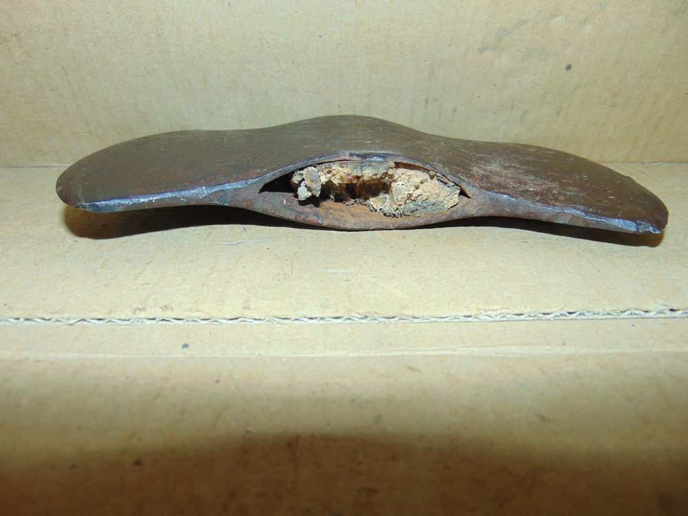 Very Old Double Edged Axe Head "Knot Klipper"