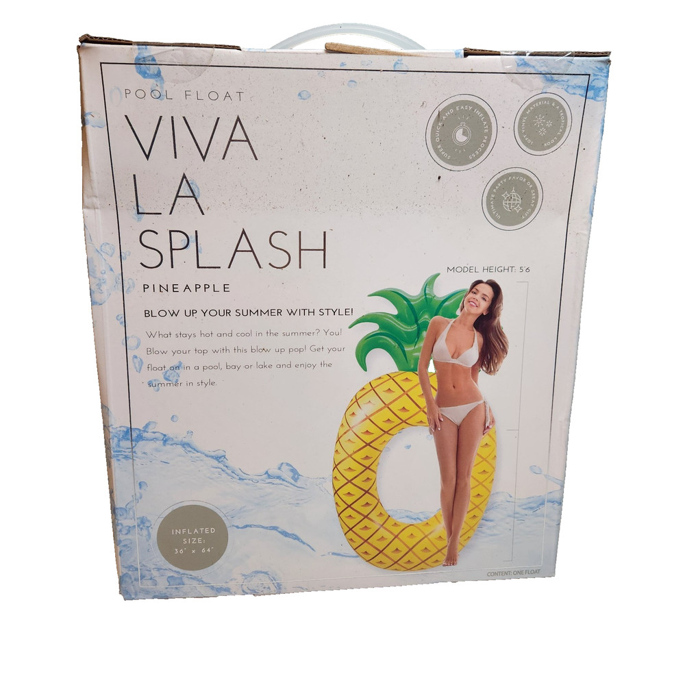 Viva La Splash Pineapple Pool Float 36''x64''
