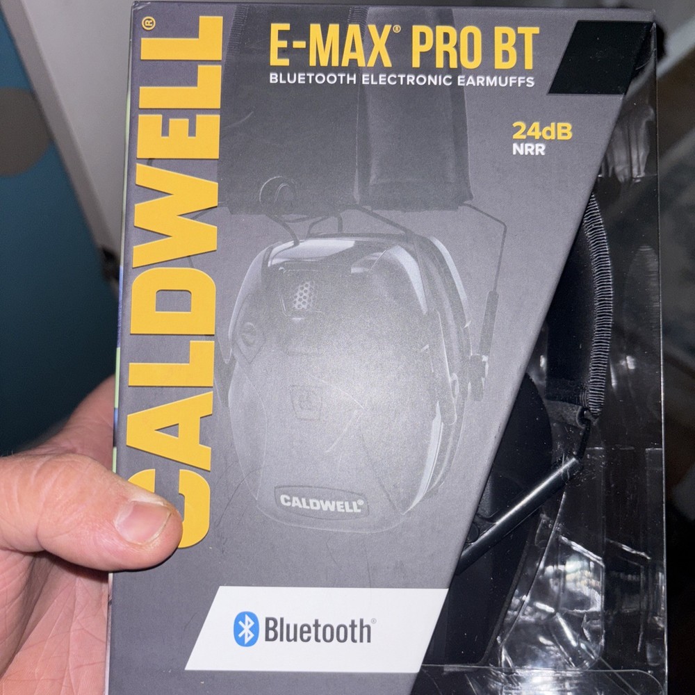 Caldwell E-Max Pro BT Alkaline Earmuffs 24db Black