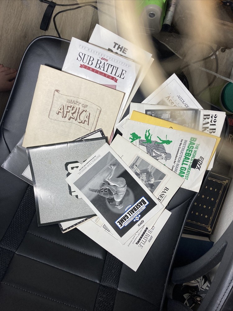 COMMODORE 64 COMPUTER PRINTER GAMES DISK DRIVE MANUALS CORDS SOFTWARE LOT READ