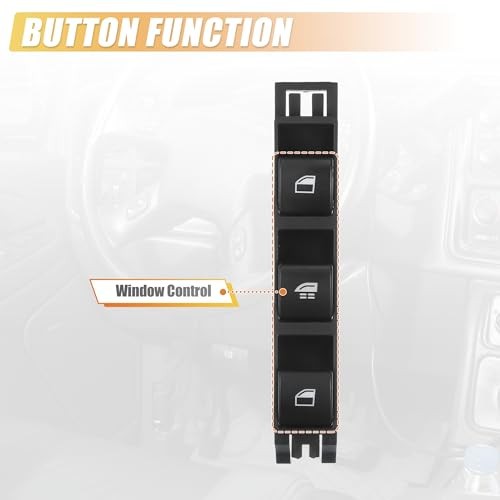 Replacement Driver Power Window Switch for 01-05 BMW 325i 330i 325Ci M3
