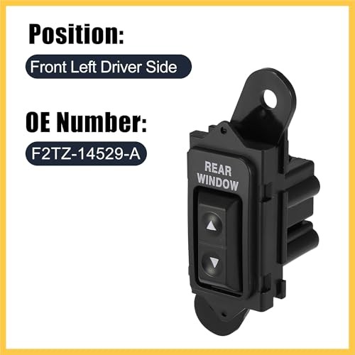 Master Driver Side Rear Power Window Door Switch F2TZ-14529-A Replacement for