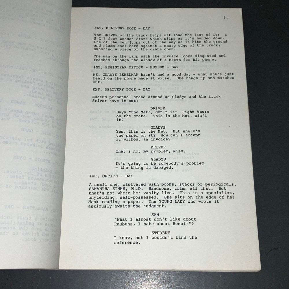 HAMPTON FRANCHER Unmade THE PAINTER ('86) Revised Draft + A&M Covers + COA!