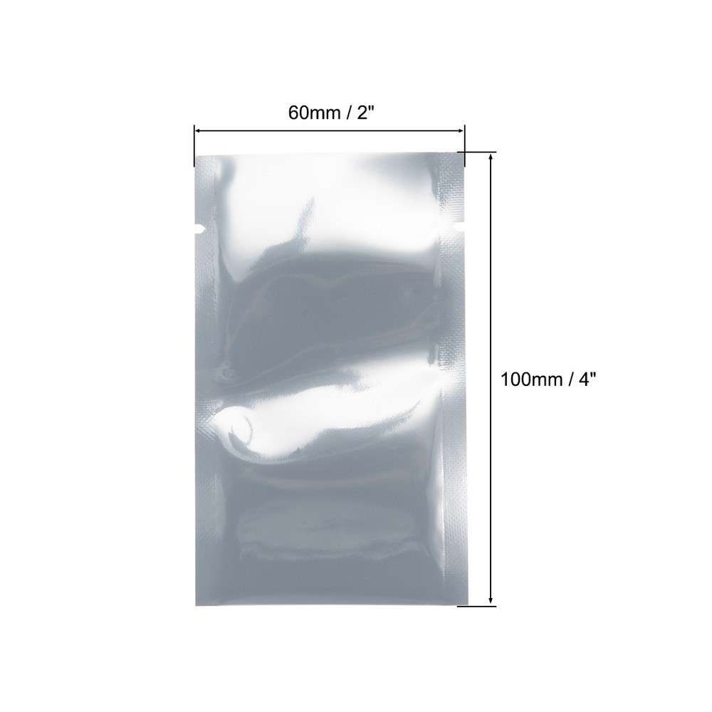 50 PCS Anti Static Bag Shield Shielding Bag, Flat Open Top, 2.4" x 3.9"