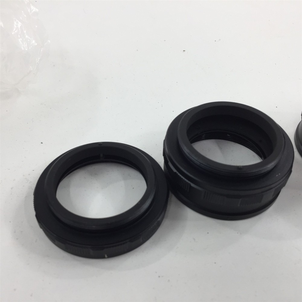 Microscope Objective Lens Extender Ring Set 1 2 3 With Case