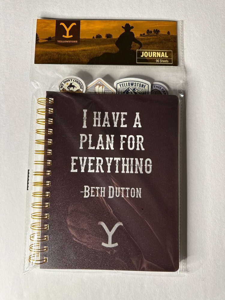 'YELLOWSTONE' SPIRAL-BOUND JOURNAL [NEW, 2024] - 96 sheets - BETH DUTTON
