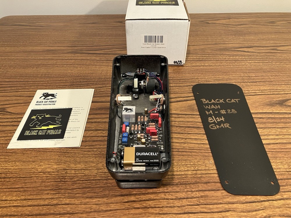 Black Cat Wah Wah Effect Pedal Mint With Original Box