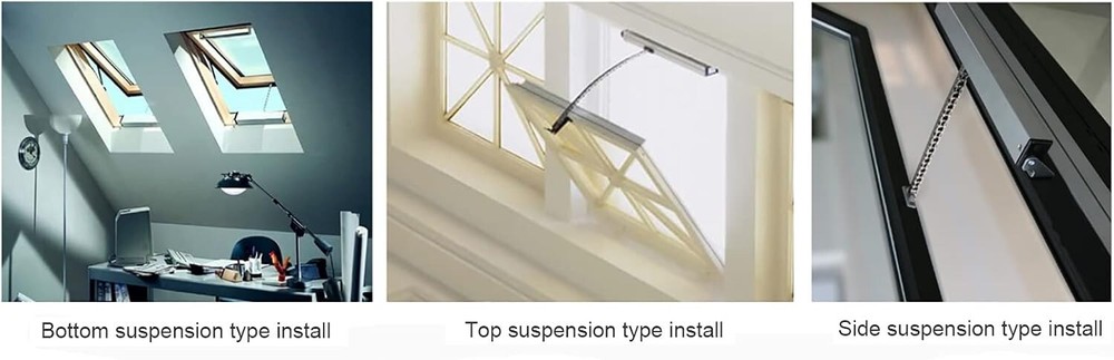 Automatic Skylight Window Opener,DC24V Electric Motorized Window Motor with Remo