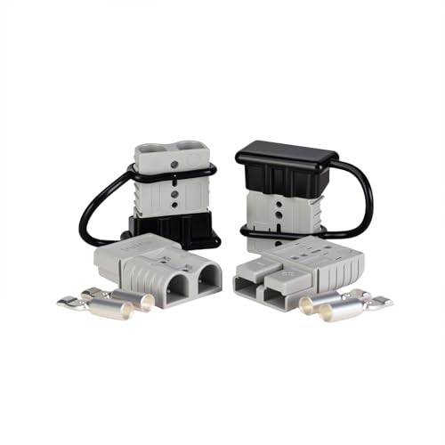 4 Pack 120AMP Battery Quick Connect Disconnect Kit - 4 Gauge 120A(4Pack) Gray