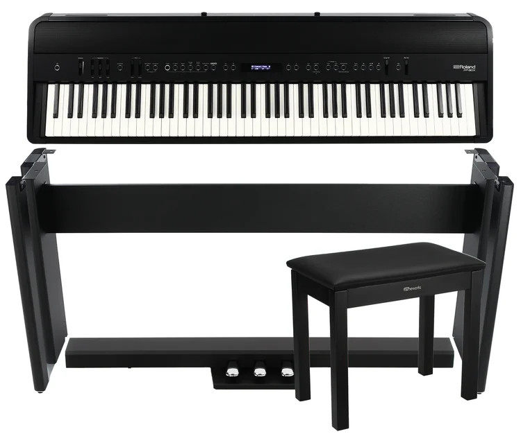 Roland FP-90X Digital Piano Home Bundle- Black