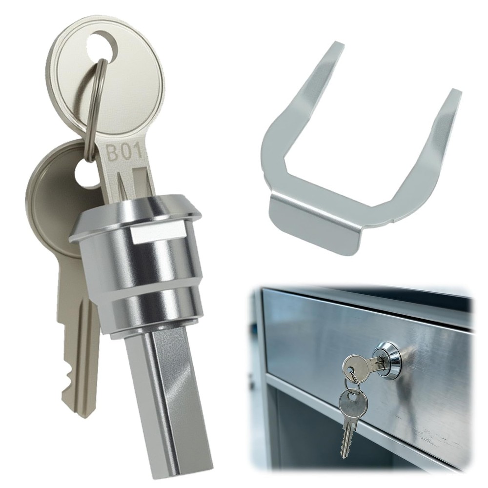 Nextpal Stainless Steel Tool Box Lock Replacement Set, Universal 1 PACK