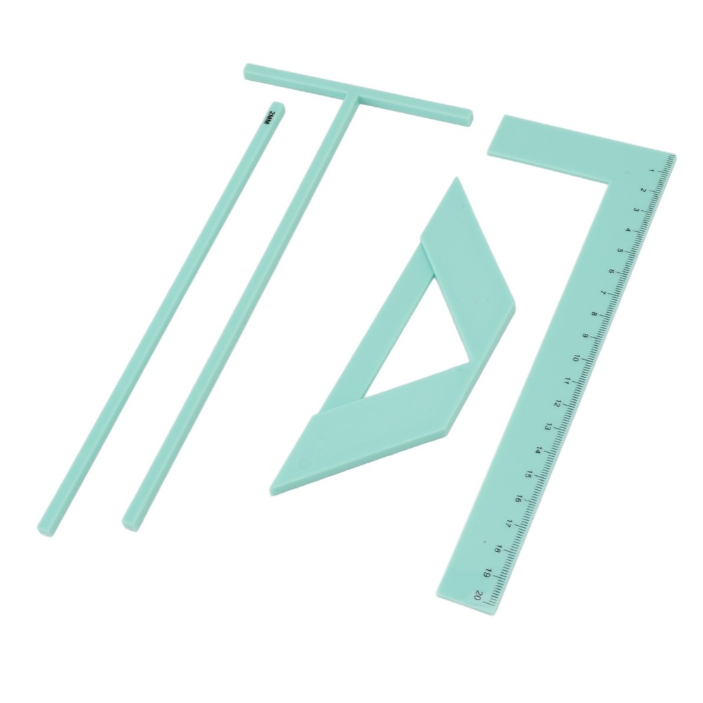 1-Comprehensive Book Binding Ruler Kit For Precise Scrapbook Crafting XEAP