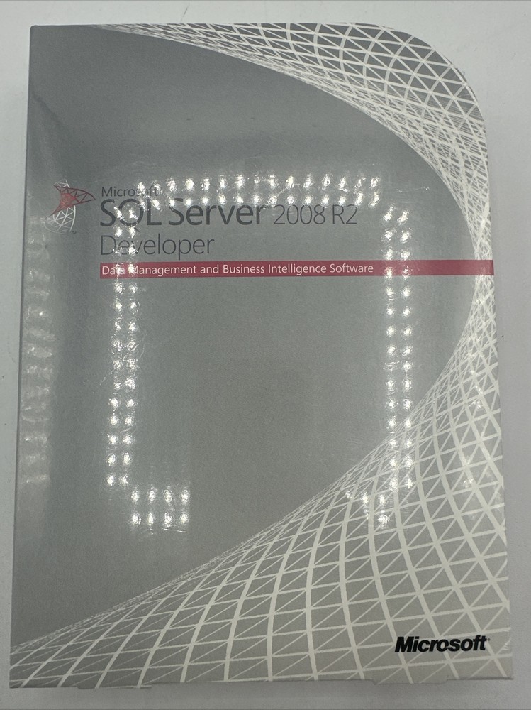 Microsoft SQL Server 2008 R2 Developer Sealed Data Management Business Demo Rare