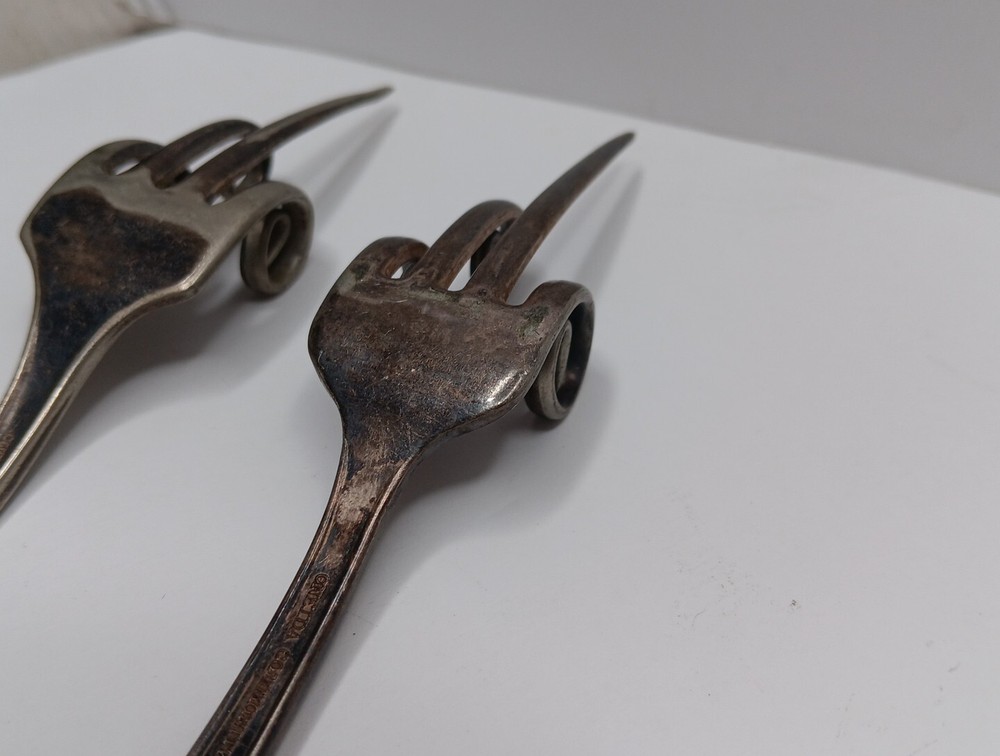 Oneida Community Silver Plate Gag Gift Forks