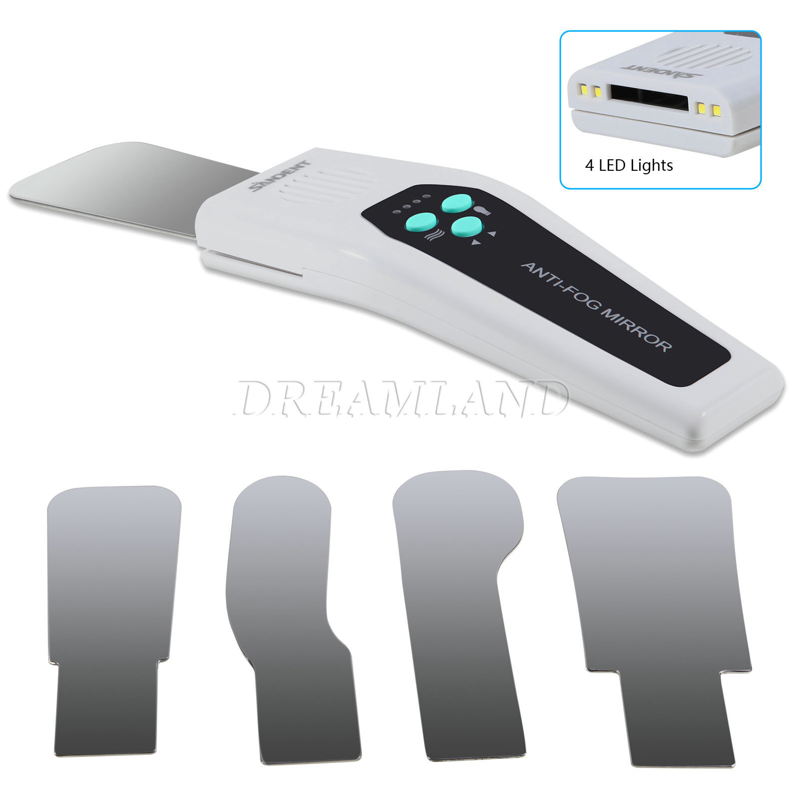 Dental Anti-fog Mirrors Photography Reflector No-Fog LED Automatic Mirrors Kit