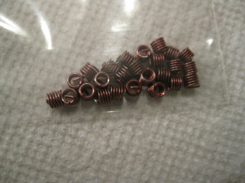 #4-40 x .168" Helicoil Screw-Locking Thread Insert 25pc Lot