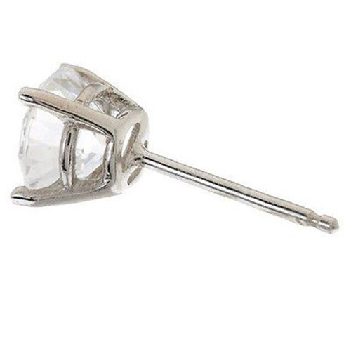 QVC Diamonique Epiphany Platinum Clad 100-Facet 2.00 cttw Ladies Stud Earrings