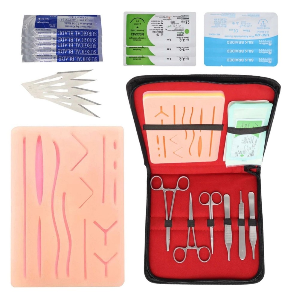 Complete Practice Student Suture Kit for Medical Students Training Kits 19 Pcs