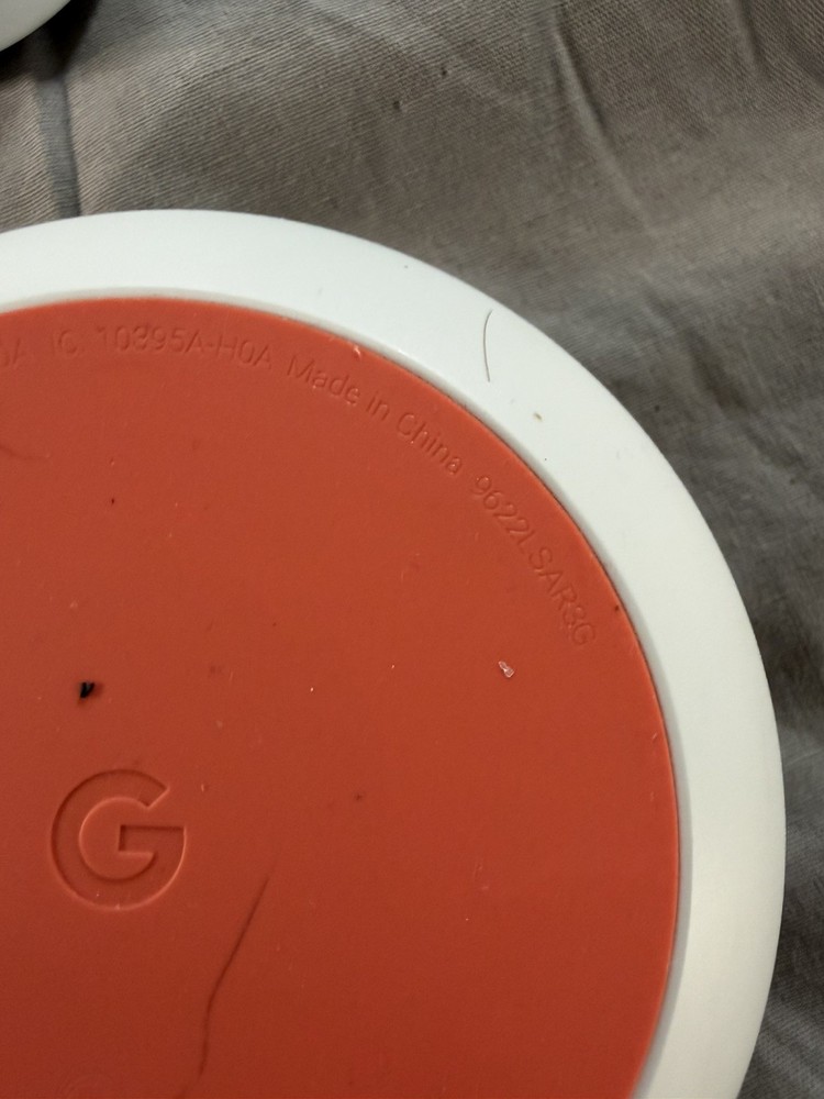 Grey Google Home Mini Model H0A w Power Cord and Nothing Else