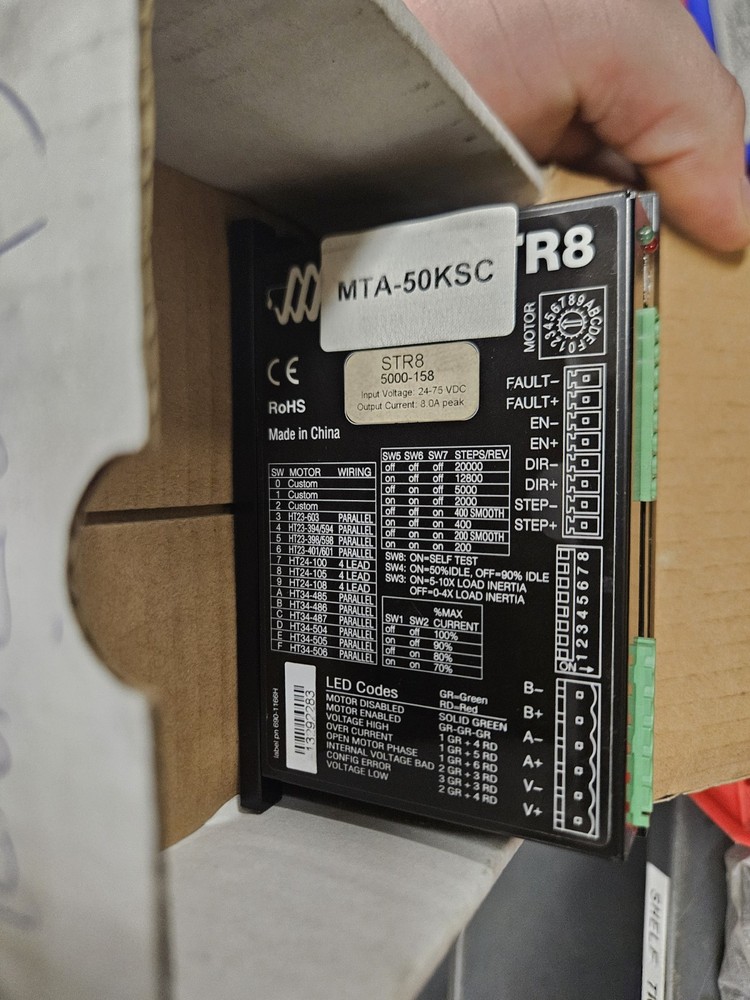 ✅ APPLIED MOTION PRODUCTS STR8 (5000-158) DC ADVANCED MICROSTEP DRIVE