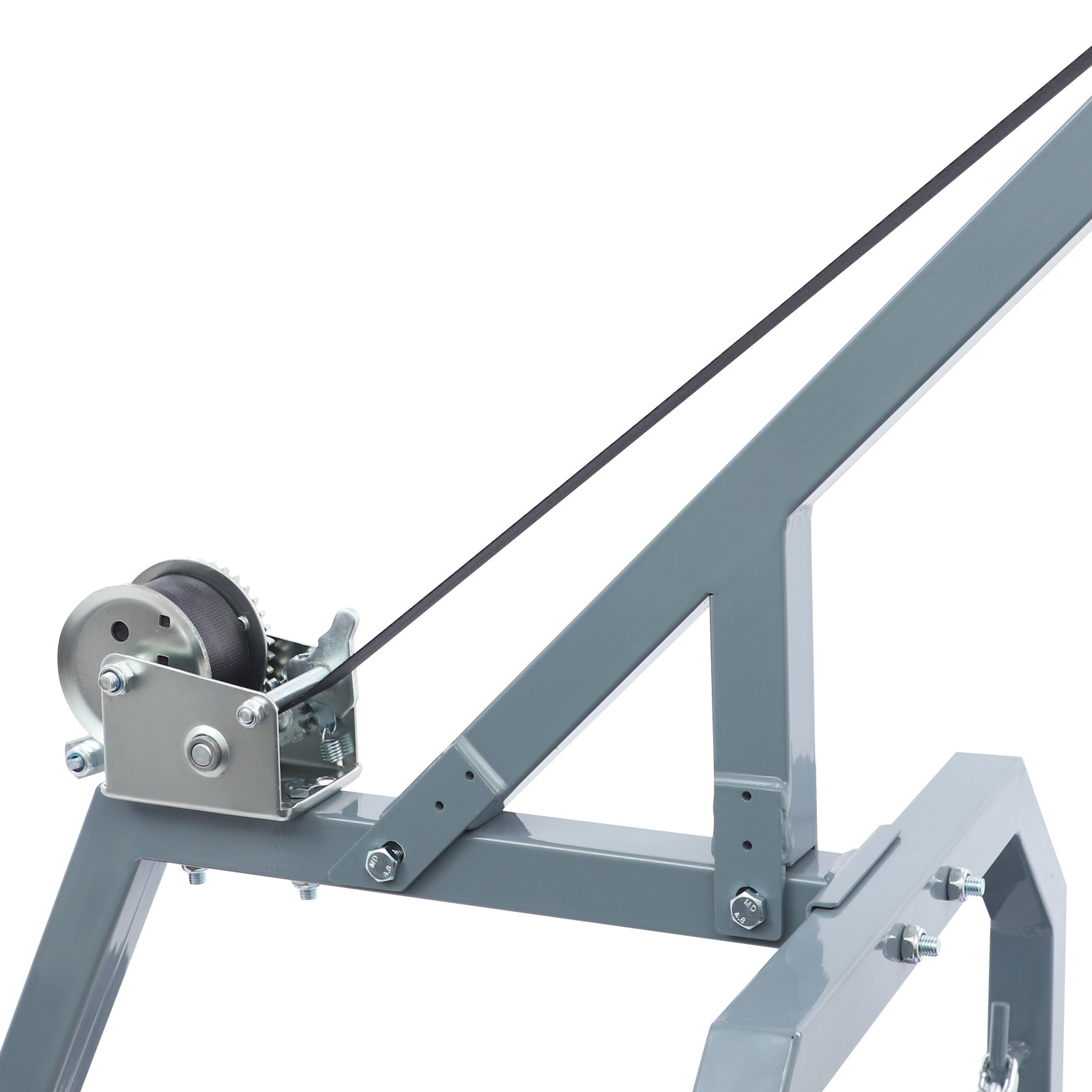 1600lb Log Trailer Heavy-Duty ATV Log Skidding Arch & Holder Set w/4x16in Wheels