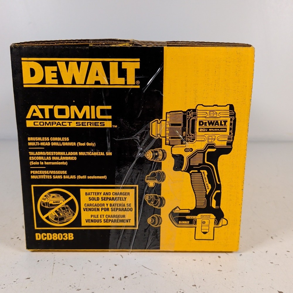 DeWalt DCD803B ATOMIC 20V MAX 1/2" Brushless Multi-Head Drill Driver NEW