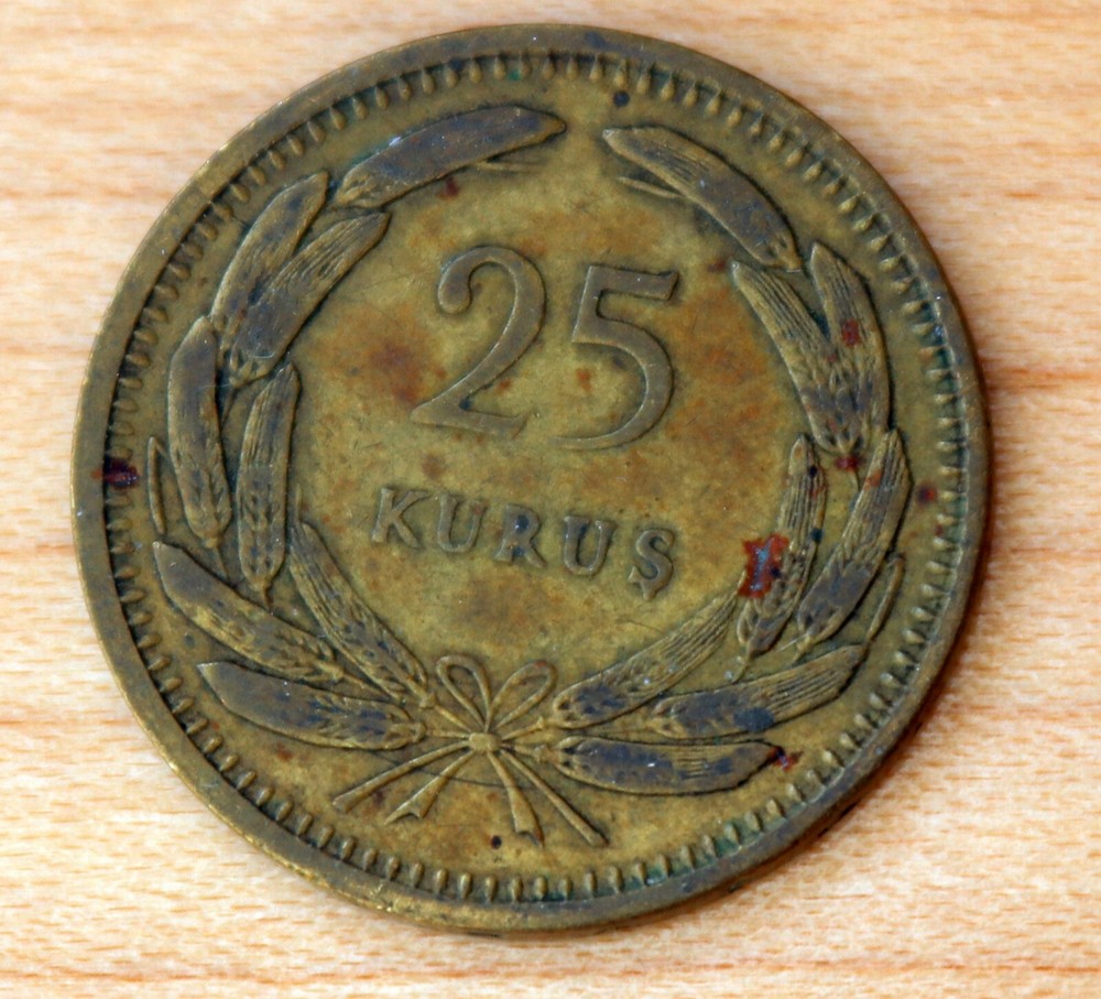 1949 Turkey 25 Kurus
