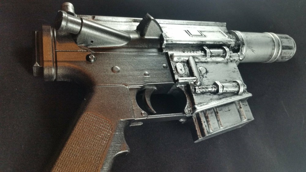 Captain Andor Inspired Blaster - Spring Loaded Trigger