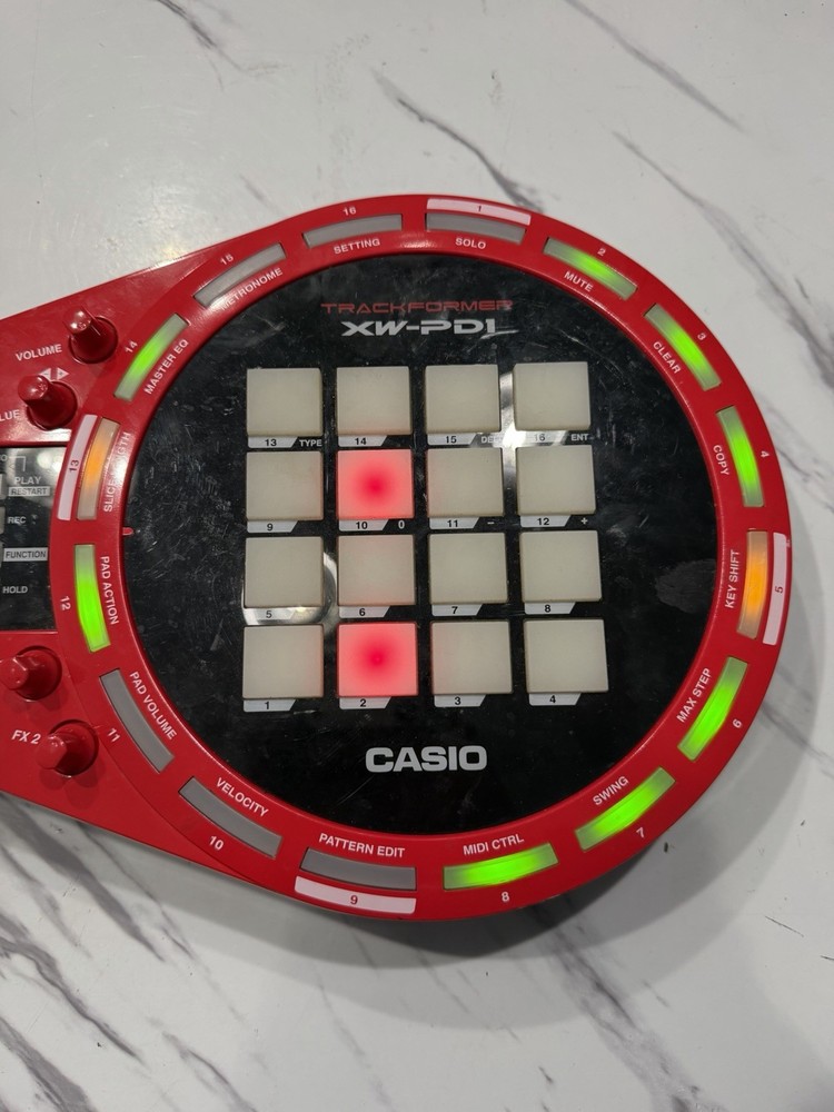 Casio XW-PD1 Trackformer Groove Center Sampler Sequencer DJ Controller Tested
