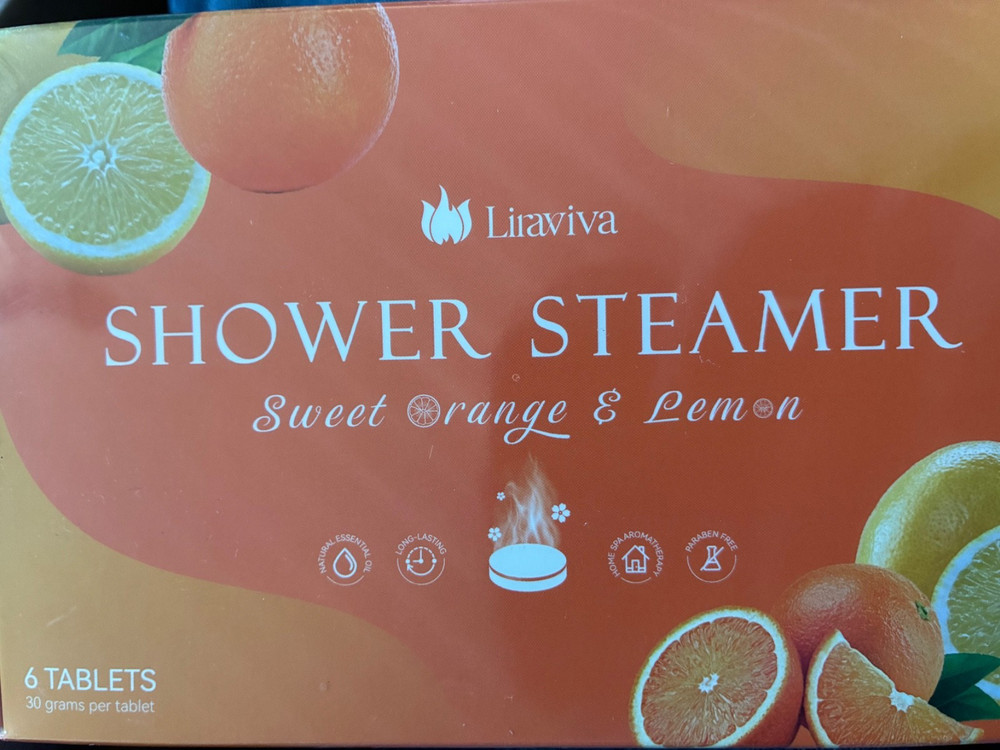 Shower Steamers 6-Pack sweet orange & lemon.