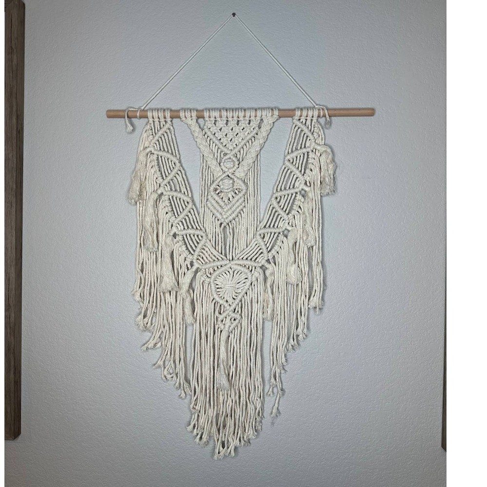 Boho Macrame Wall Hanging, Boho Wall Decor, Woven Tapestry with Tassels