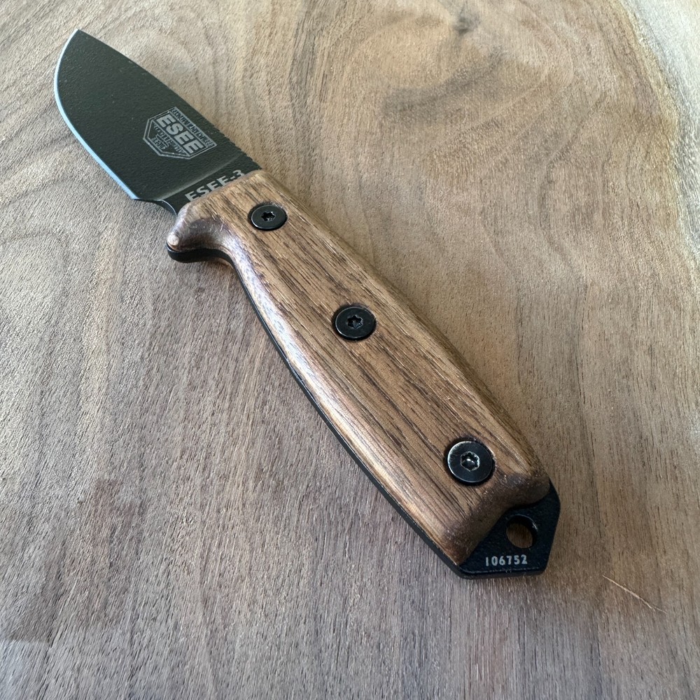 Scales compatible with ESEE-3/4 knife Walnut