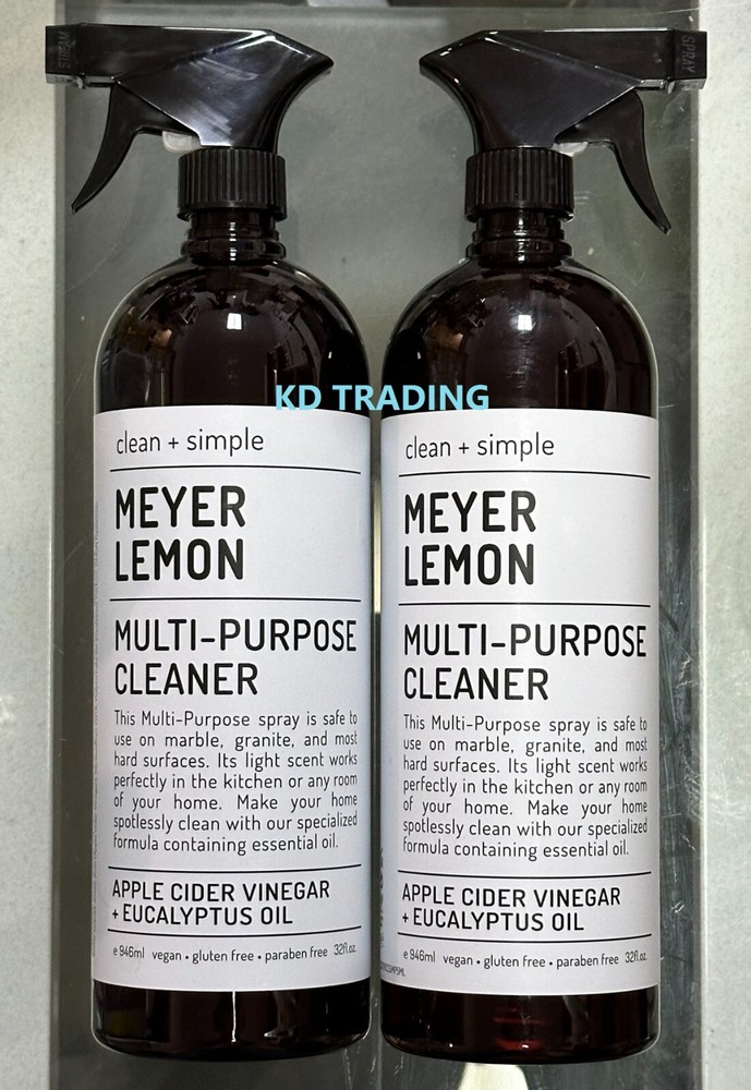 (2-Pack) CLEAN + SIMPLE ~ MEYER LEMON Kitchen Refresher Cleaner Odor Deodorizer