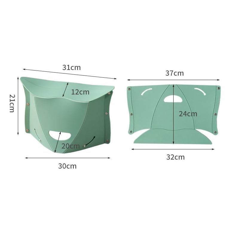 4 Pack Folding Portable Camping Hiking Stools with Handbag Function - Lightwe...