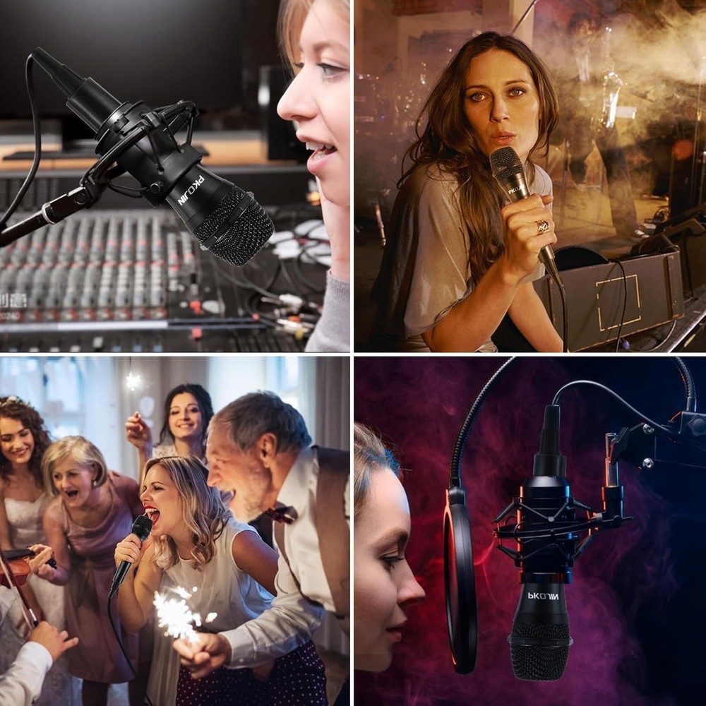 Comfortable Handheld Karaoke Mic with High Sensitivity and Noise Reduction