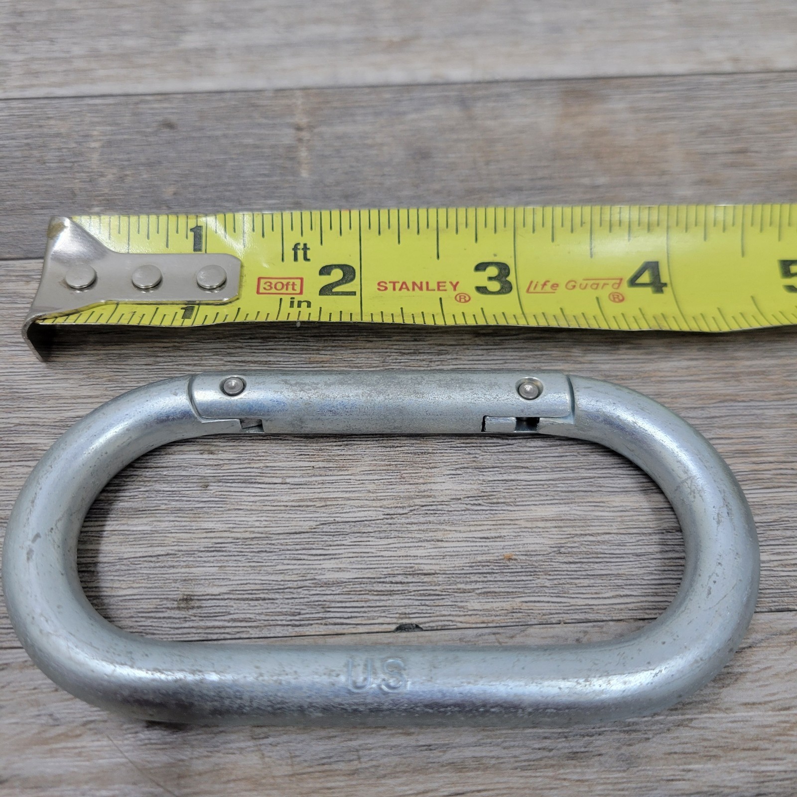 Vintage Original US Military Carabiners AMF81 NOS Snap-link 2x4" USGI Oval