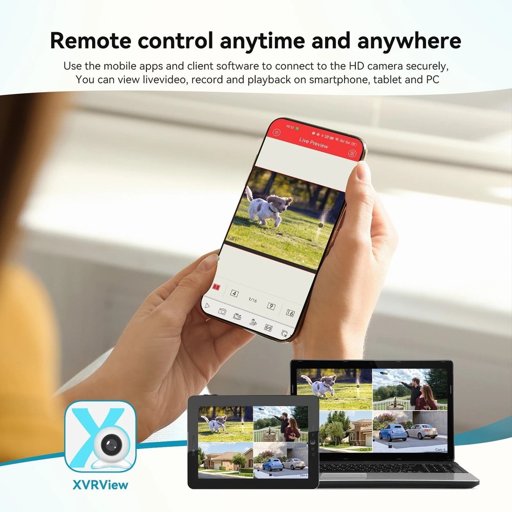 Wireless WIFI 3MP Security Camera System 5MP 10CH NVR Two-Way Audio IP66