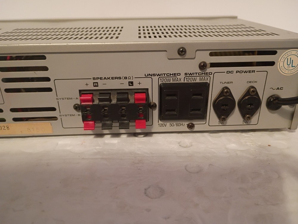 Fisher Studio Standard CA-100 Integrated Stereo Power Amplifier Tested Working