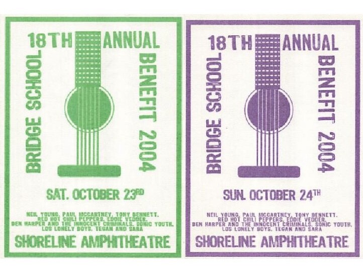 18th Annual Bridge School Benefit Backstage Pass  2004 Bundle 2