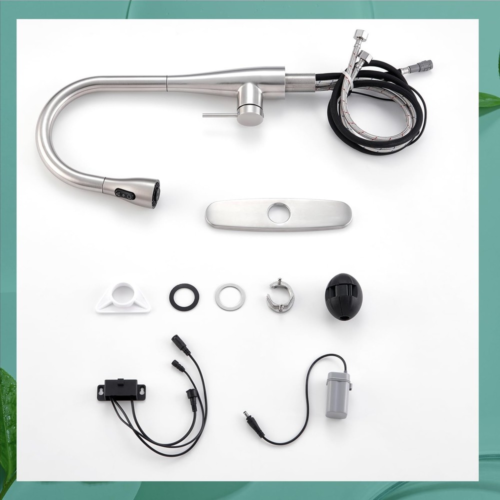 Infrared Sensor Kitchen Faucet,Touchless Kitchen Faucets with Pull Down Spray...