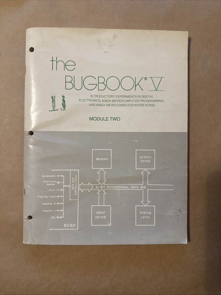 * 1976 The Bugbook V Modules 1 & 2 808a Microcomputer 1st Print