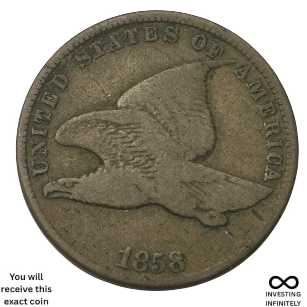 1858 Small Letters Flying Eagle Cent X-830