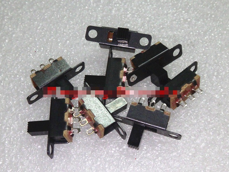 100PCS SS12F15G6 ON/ON 2 Position 1P2T SPDT Panel Mini Slide Switch