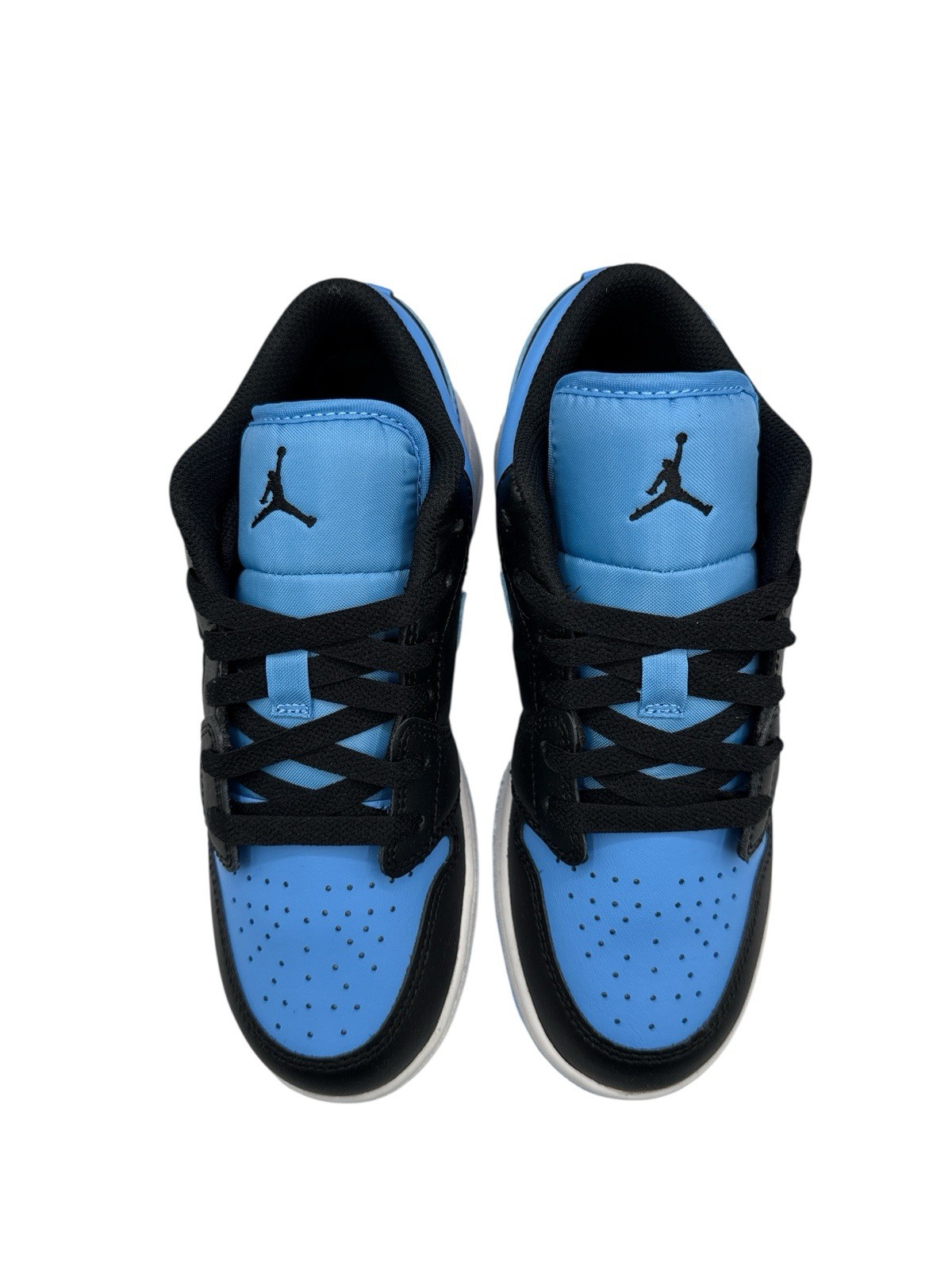 Jordan 1 Low Black University Blue GS Big Kid Size 5Y New w/ Box