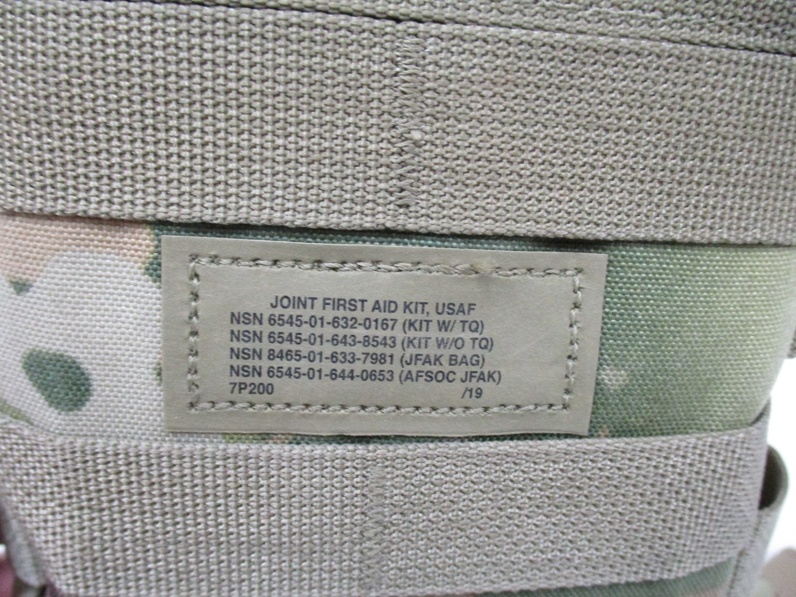 USED ARMY AIR FORCE OCP IFAK FIRST AID KIT JFAK (NO TOURNIQUETS) GAUZE EXP.2025