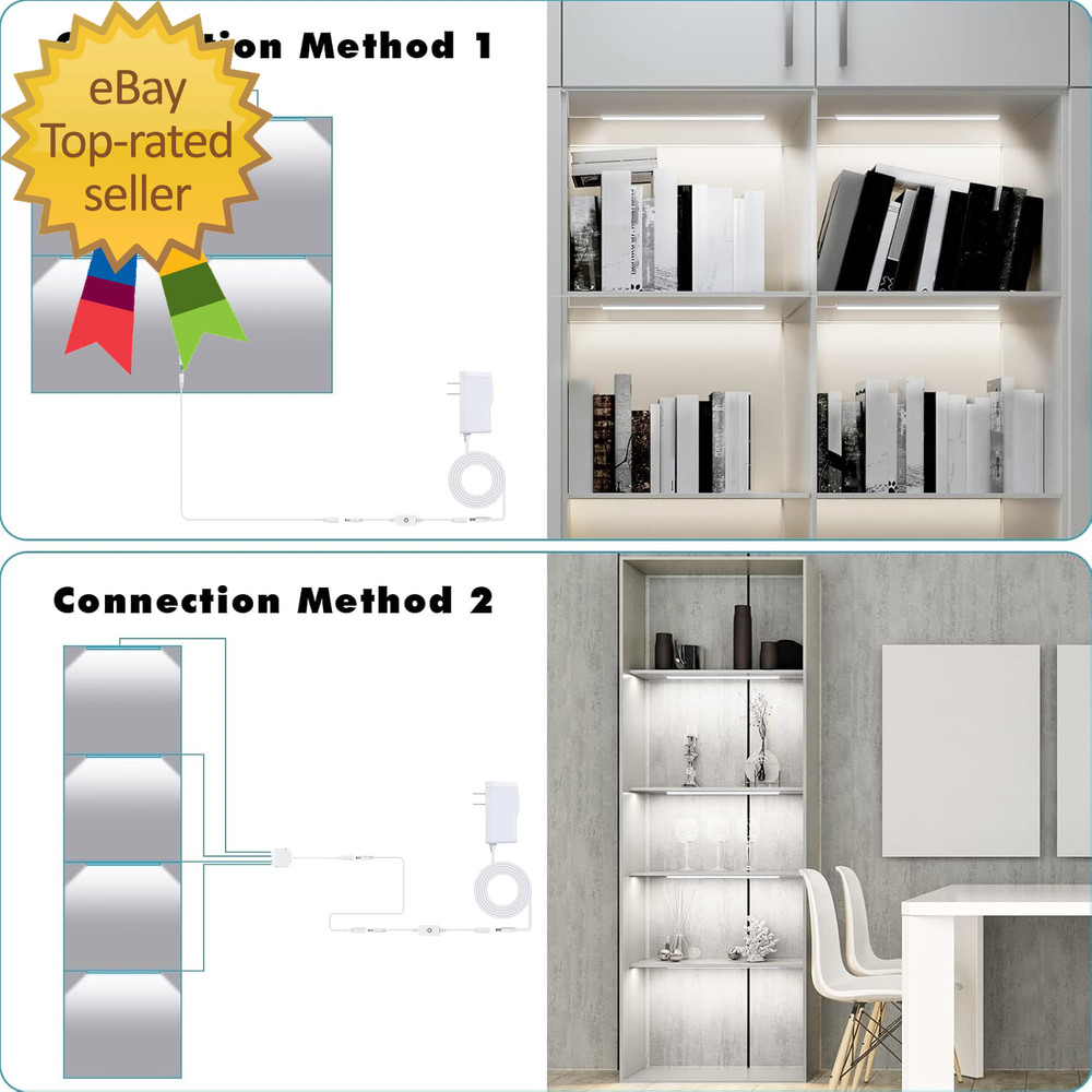 Black Shell Display Case Lights LED Lights for Display Case with Memory Function