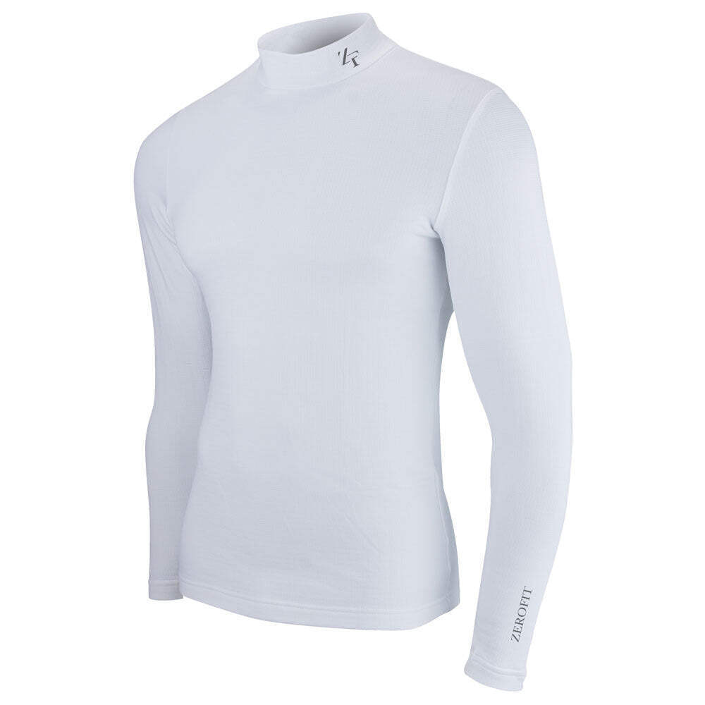 Zerofit Motorcycle Move Heatrub Baselayer Long Sleeve - White