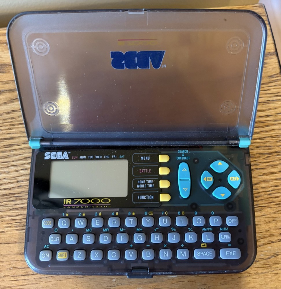 Untested Sega IR 7000 Handheld PDA - Retro Communication & Gaming Device